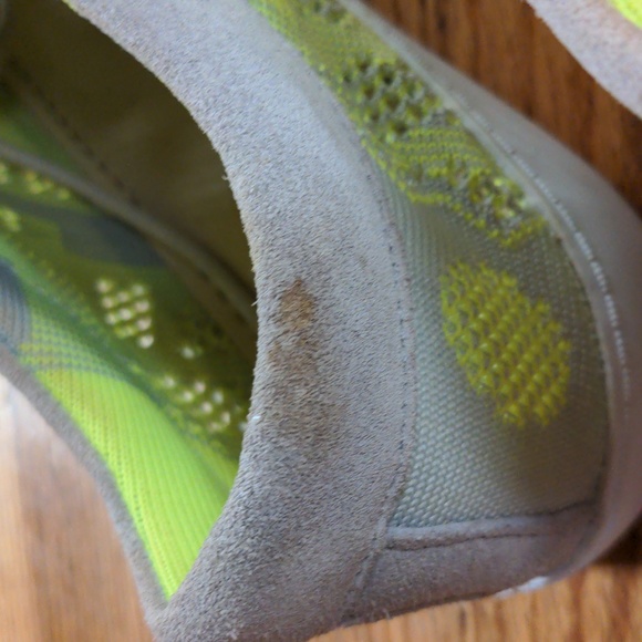 Clarks Somerset Glove Glitter Neon Green Sneakers Size 8.5 - Picture 10 of 12